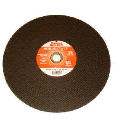 VIRGINIA ABRASIVES 424-17114 Metal Chop Saw Blade - 14 x 0.09 x 1 in. VI575055